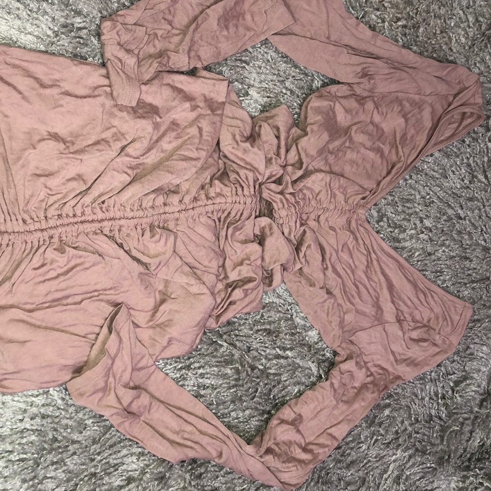 Mauve dress. Sorry it’s wrinkled 😅 worn once